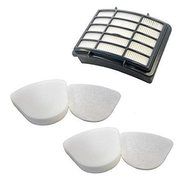 HEPA Filter + 2 Foam Flet Filter Kit for Shark Navigator Life Away XFF350 XHF350 NV350 NV351 NV352 NV355 NV356...