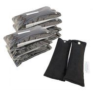BambooMN - Bamboo Charcoal/Activated Carbon Air Purifying Bags/Freshening Odor Absober - Black - 4 Pairs (8 pcs... N2
