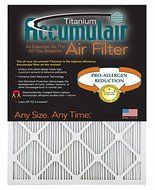 Accumulair&reg; Titanium 18x18x1 (17.5x17.5) High Efficiency Allergen Reduction Air Filter/Furnace Filters (4 Pack)