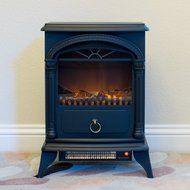 Hamilton 22-inch Portable Free Standing 1500W Electric Fireplace Stove with Realistic Fire and Vintage Logs -... N4