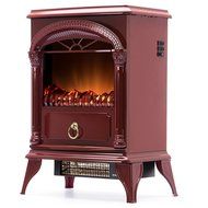Hamilton 22-inch Portable Free Standing 1500W Electric Fireplace Stove with Realistic Fire and Vintage Logs -... N5