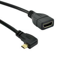 UCEC Down Angle Micro-HDMI to HDMI Cable - Male to Female - Supports Ethernet, 3D and Audio Return N15