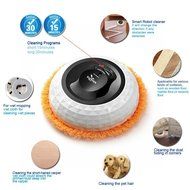 Robotic mop ,Euleven 3058G mopping robot with 2 timers fixed , Robotic cleaner, perfect for mopping pet hair,dirt... N8