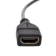 UCEC Down Angle Micro-HDMI to HDMI Cable - Male to Female - Supports Ethernet, 3D and Audio Return N17