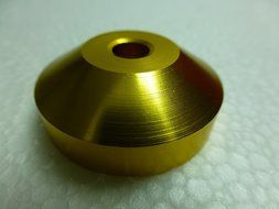 Technics SL 1200 Gold Dome 45 RPM Record Turntable Adapter for 7" Vinyl by ZXPC N3