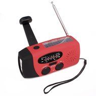 Lecmal Portable Emergency Solar Crank AM/FM/NOAA (WB) Weather Radio with LED Flashlight, Smartphone Cell Phone... N6
