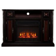 Southern Enterprises Ebony Electric Fireplace Media Console N4