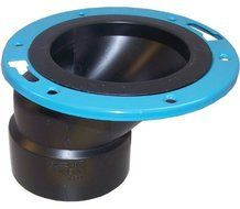 Genova Products 85160 ABS Offset Closet Flange with Metal Ring, 4 x 3 by Genova