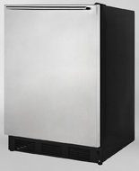 Summit AL752BSSHH 24&quot; 5.5 cu. ft. Compact ADA Compliant All-Refrigerator with Adjustable Thermostat Automatic...