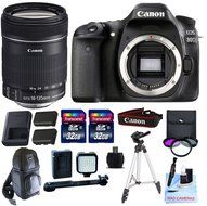 Canon EOS 80D + Canon EF-S 18-135mm f/3.5-5.6 IS USM Lens + 2 32GB Transcend SD Memory Cards + Spare LP E6 + LED... N2