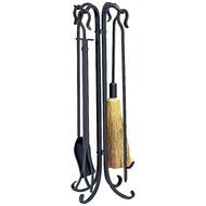 Uniflame, F-1648, 5 Pc Bronze Heavy Weight Rustic Fireset