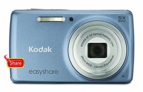 Kodak EasyShare M552 14 MP Digital Camera with 5x Optical Zoom and 2.7-Inch LCD - BlueGray N3
