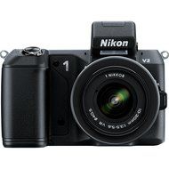 Nikon 1 V2 14.2 MP HD Digital Camera with 10-30mm VR 1 NIKKOR Lens (Black) N6