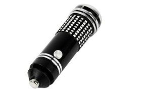 Eshion Mini Compact Auto Car Fresh Air Ionic Purifier Oxygen Ozone Ionizer Cleaner (Black)