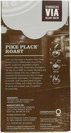 Starbucks VIA Instant Pike Place - 60 Single Packets (5 Packs)