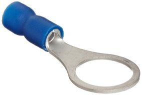 Morris Products 10040 Ring Terminal, Vinyl Insulated, Blue, 16-14 Wire Size, 5/16 Stud Size (Pack of 100) by Morris...