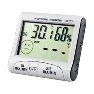 Tera Indoor and Outdoor Digital Thermometer Hygrometer Temperature and Humidity Monitor Gauge with Detector and...