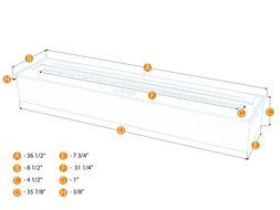 Ignis EB3600 Ethanol Fireplace Burner Insert N5