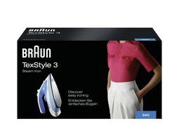 Braun TexStyle 3 Model 340 Steam Iron, 220-240 Volts (Not for USA) N2