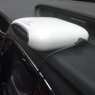 Car Air Purifier Oxygen Bar with 12V DC Car Adapter (Black Red White) (White) N2