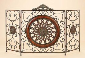 Deco 79 21871 Metal Fire Screen, 35"H/55"W N3