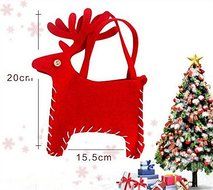 Christmas Elk Deer Red Candy Bag Elf Pants Treat Pocket Home Party Gift Decor