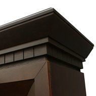 XtremepowerUS Large Room Grand 3D Flame Electric Fireplace with Mantel Cabinet Espresso