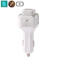 ATD Wireless Bluetooth Headset Car Dual USB Charger Anion Air Purification Oxygen Bar Humidifier(Silver) N2