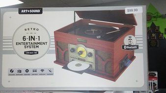 record player 6 in 1 retro