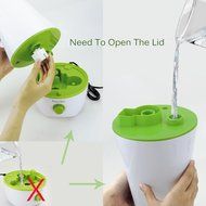 BasicWu Cool Mist Humidifier, Portable Aroma Diffuser, Small Air Humidifier Great for Personal Spaces, Office,... N9