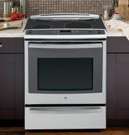 GE PHS920SFSS Profile 30" Stainless Steel Electric Slide-In Induction Range - Convection N3