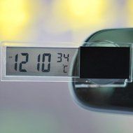 Awakingdemi Auto Car 2 in 1 Digital LCD Clock Thermometer with Suction Cup