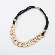 Fashion Jewelry Womens Chunky Statement Gold Chain Pendant Necklace Bib Choker N2