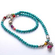 colorful Turquoise Beads Pendant Bracelet Necklace party sweater dress Jewelry N3