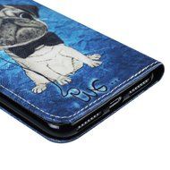 iPhone 7 Plus Case (5.5 inch) - Flip Stand Wallet Case PU Leather Shock-Absorption Soft TPU Inner Bumper Cute... N46