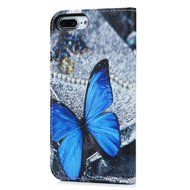 iPhone 7 Plus Case (5.5 inch) - Flip Stand Wallet Case PU Leather Shock-Absorption Soft TPU Inner Bumper Cute... N47