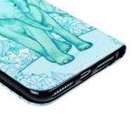 iPhone 7 Plus Case (5.5 inch) - Flip Stand Wallet Case PU Leather Shock-Absorption Soft TPU Inner Bumper Cute... N50