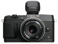 Olympus E-P5 16.1 MP Mirrorless Digital Camera with 3-Inch LCD and 17mm f/1.8 lens (Silver with Black Trim) N19
