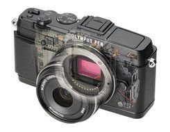 Olympus E-P5 16.1 MP Mirrorless Digital Camera with 3-Inch LCD and 17mm f/1.8 lens (Silver with Black Trim) N20