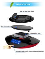 Chafon CF-20211 Intellectual Car Air Purifier Cleaner Freshener Ionize with Cigarette Adapter,HEPA Filter Removes...