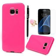 Badalink Galaxy S7 Case Candy Color Soft TPU Rubber Skin Bumper Case Shockproof Flexible Easy Grip Slip Rrsistant... N10