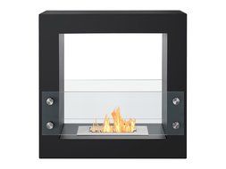 Ignis Tectum Mini White Freestanding Ventless Ethanol Fireplace N2