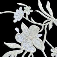1 Pcs Cheongsam embroidered patches decorative accessories (Golden) N3