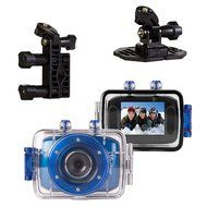Vivitar DVR785HD-BLU 5MP Pro Waterproof Action Camcorder with Case and Mounts Video Camera with 2-Inch LCD Screen... N6