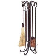 Uniflame, F-1648, 5 Pc Bronze Heavy Weight Rustic Fireset N2