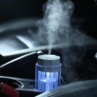 AutumnFall Exquisite Humidifier Desktop USB Air Diffuser Purifier Atomizer LED Night Light (Pink)