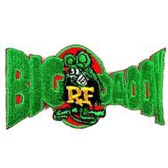 R.f. Rat Fink Big Daddy Hot Rod Logo Tab Patch Sew Iron on Embroidered Applique Sign Jackt T Shirt Costume Gift... N4