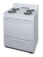 Premier BFK100OP 30" White Gas Open Burner Range N2