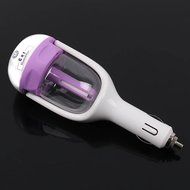 Mini Car Air Humidifier Diffuser Essential Oil Ultrasonic Aroma Mist Purifier (Blue) N3