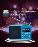 Timorn Portable Digital Receiver Supports TF Card/USB/MP3 format/FM Radio Function (Black) N5